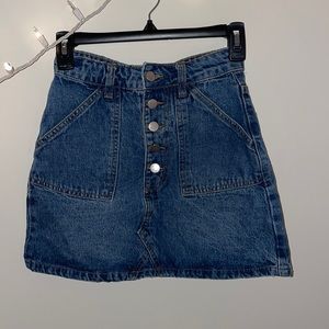A-line Jean skirt